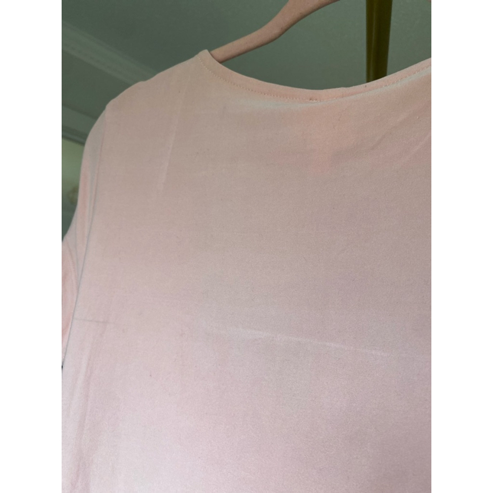 Planet Gold Pink Scoop Neck Crop Top L Soft Girl Workout Barre Clean Stretch Y2K - Picture 5 of 6